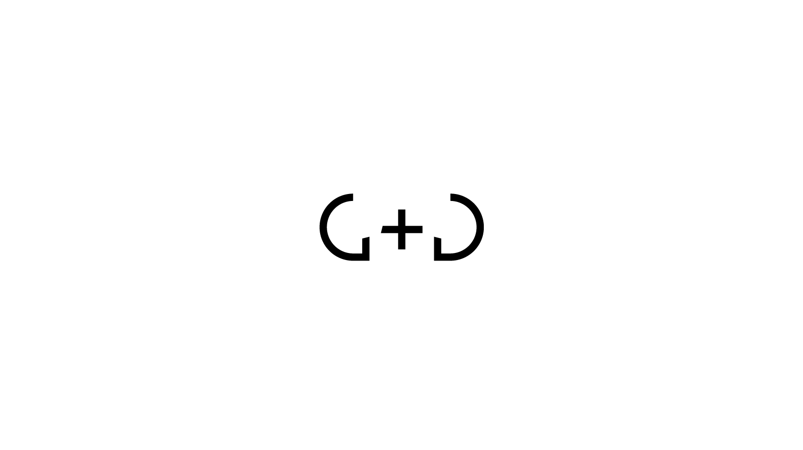 Symboles G+D fond blanc