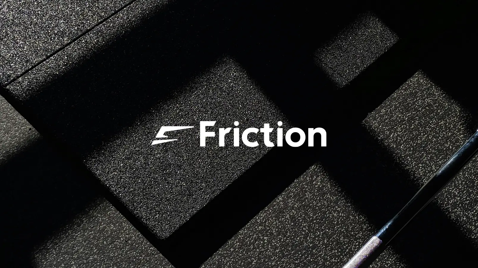 Logo Friction appliqué sur fond photographique